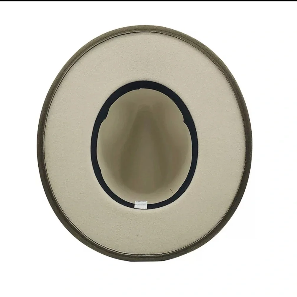 (Last 1) Wide brim boho hat in dirty brown - Picture 2 of 4